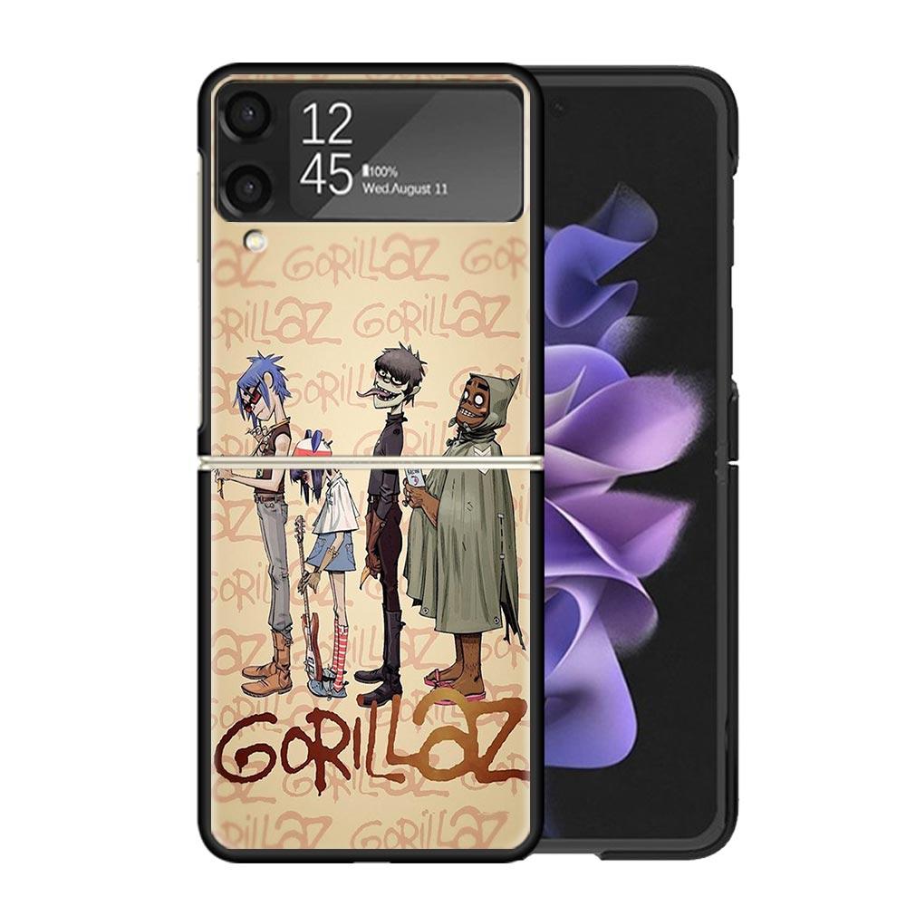 Прозрачный чехол для телефона Gorillaz Anime для Samsung Z Flip 7 6 5 4 3 Galaxy ZFlip7 ZFlip6 ZFlip5 ZFlip4 ZFlip3 5G Печатная крышка Z Flip 5 4