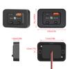 12 В/24 В автомобильное быстрое зарядное устройство Type C + QC3.0 USB A PortLED Light Phone Charger Auto Adapter для автофургонов, автодомов, домов, кемперов, караванов