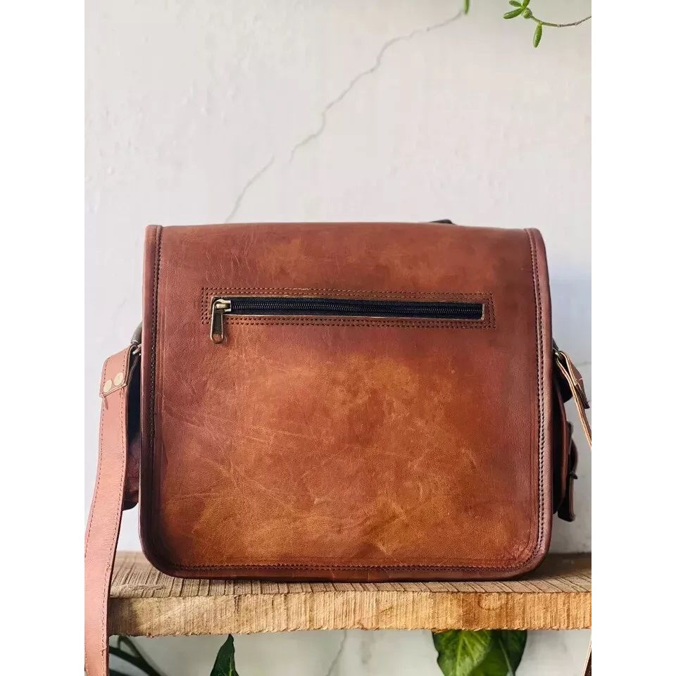 Men's Suitable Leather Vintage Laptop Handmade Briefcase Bag Satchel Messenger.