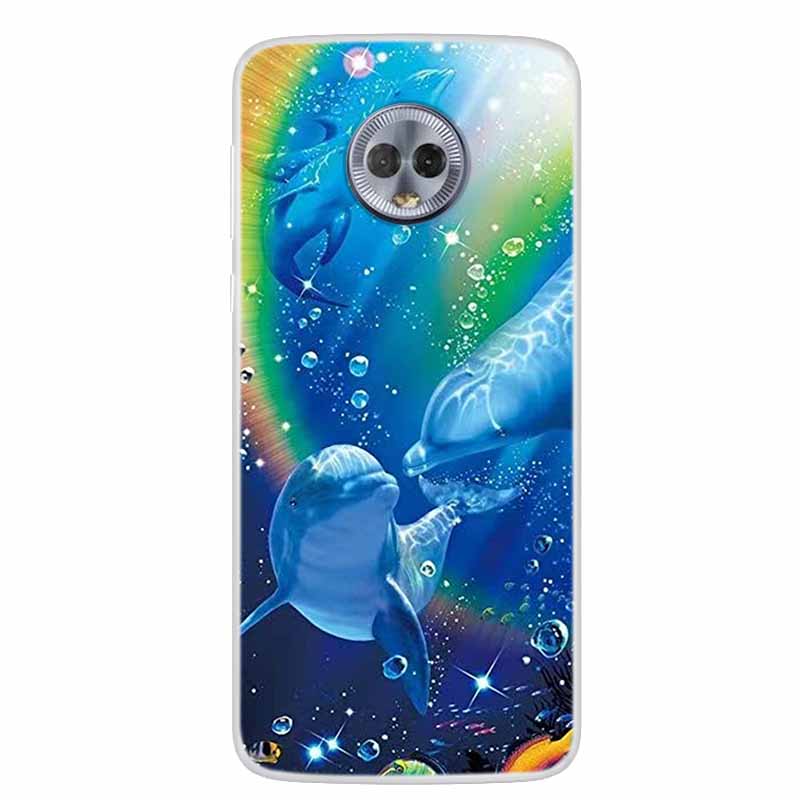 For Moto G6 Plus Case G6 Play Lovely Cat Soft TPU Silicone Transparent Phone Case For Motorola Moto G6 Cover Clear Bumper MotoG6