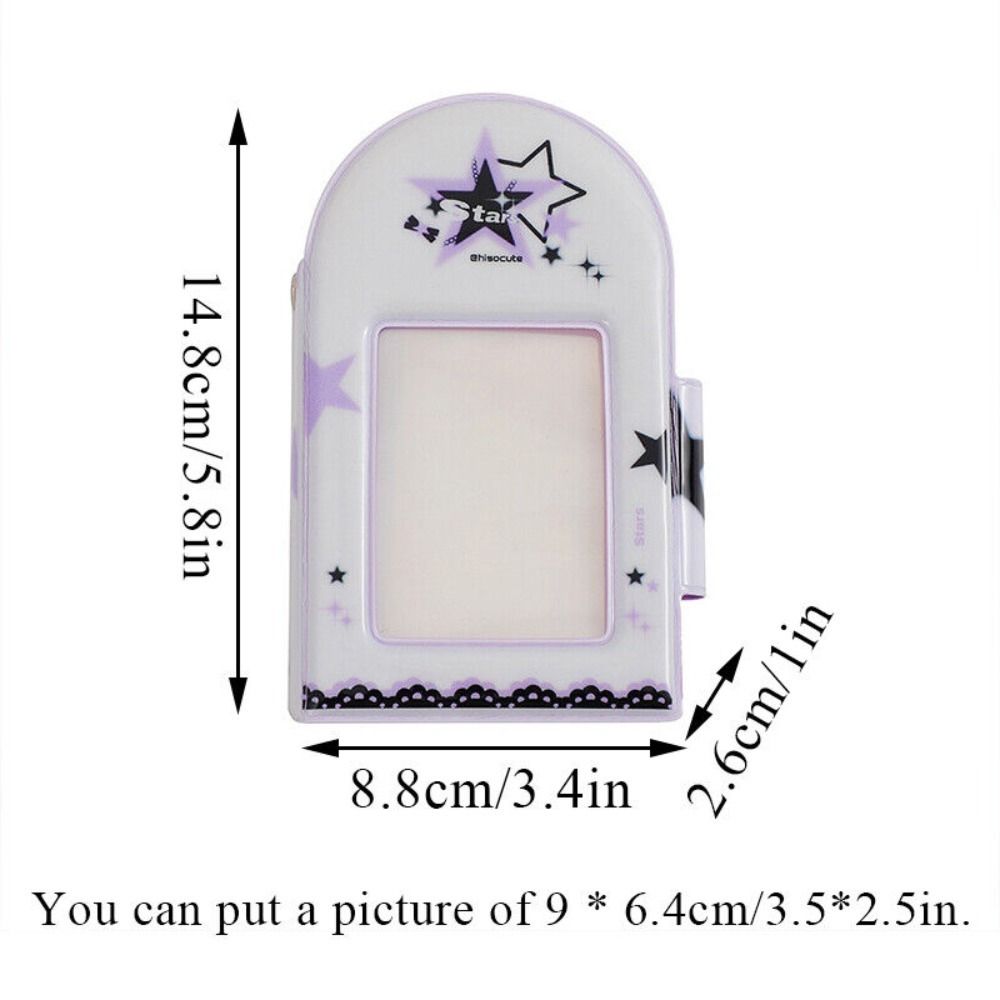 3-дюймовый переплет для хранения небольших карточек, фотоальбомов, карточек, мини-фотоальбомов, книг, держателей карточек