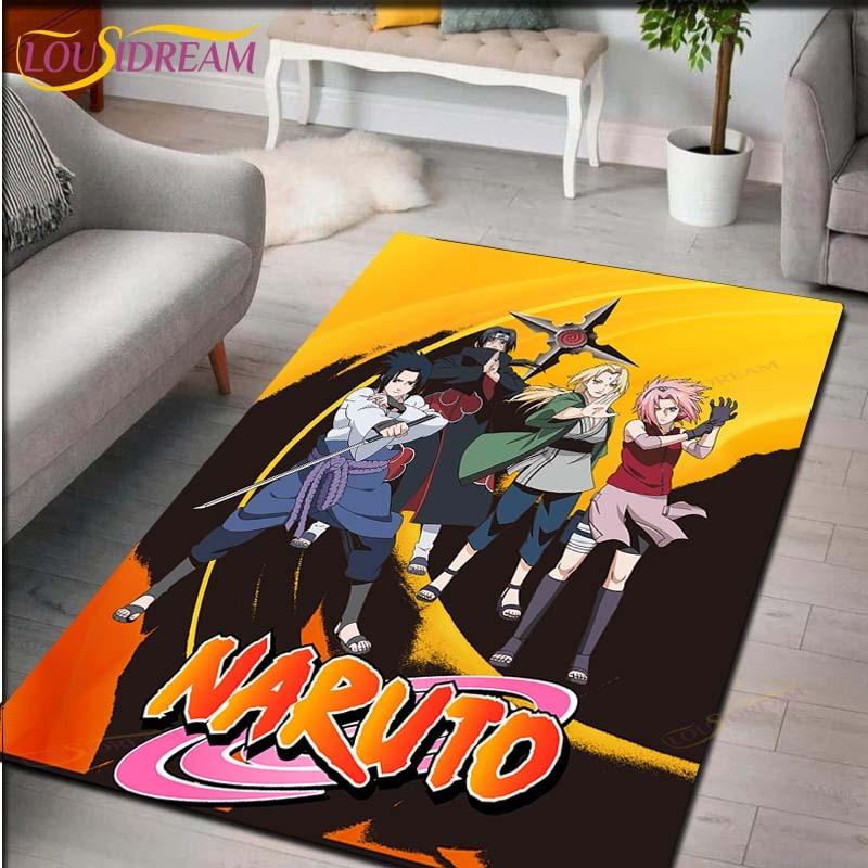 Наруто Аниме Ковер Гостиная Спальня Прикроватный Коврик Японский Кабинет Компьютерный Стул Домашняя Мода Напольный Коврик Коврик
