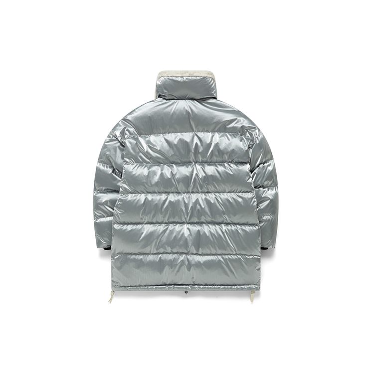 Fila Fusion Теплая стеганая куртка с принтованным логотипом, комбинированная, женская верхняя одежда Ukarala-Silver T11W146901F-IV