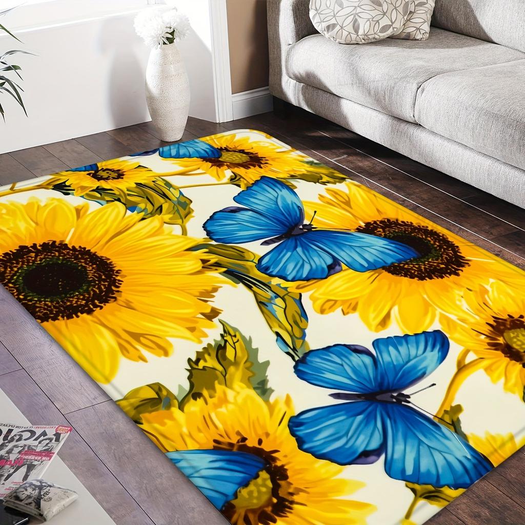 1PC Rainbow Pattern Kitchen Rugs Non-Slip Home Door Mats Pop design Bathroom Rug Bath Mat Carpet for Home Sink Laundry Decor