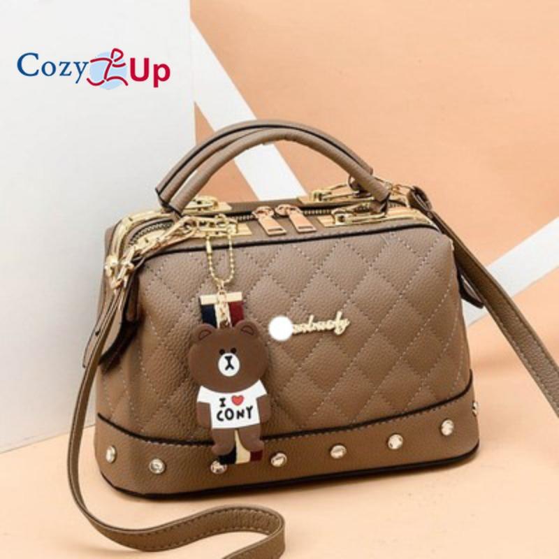 Cozy Up Crossbody Bags for Women Leather Quilted Shoulder Bag with Chain Strap Trendy Clutch Satchel Ladies Evening Bag