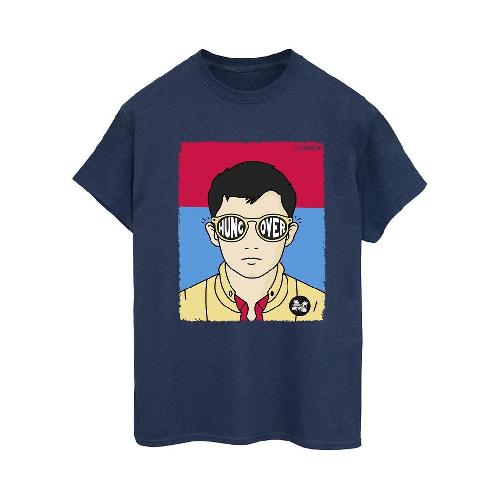 Netflix Womens/Ladies Sex Education Otis Illustrated Cotton Boyfriend T-Shirt