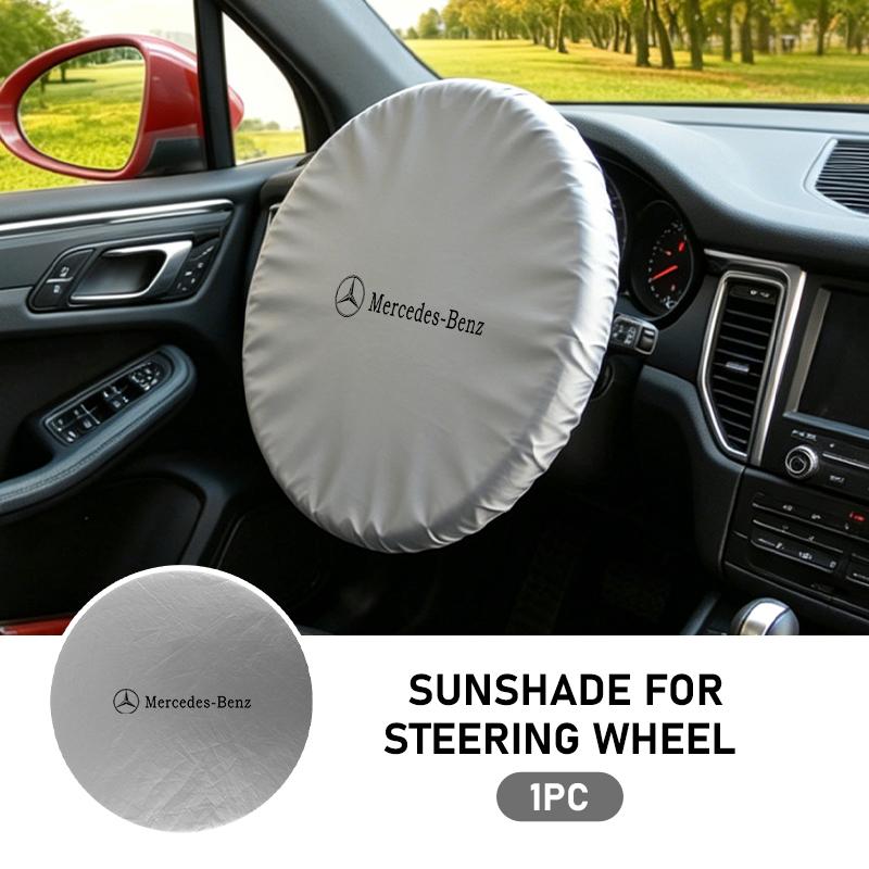 KMLB1 For Benz Car Steering Wheel Sunshade Silver Coated Cloth Insulation Protector Accessories Exclusive AMG SPRINTER V CLASS VIANO