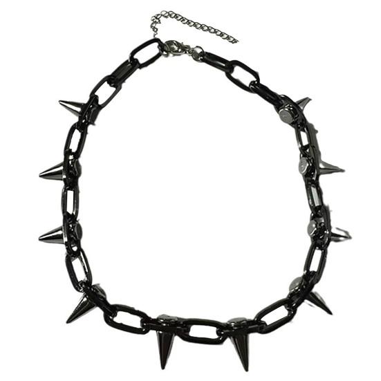 Yousheng Spike Choker для женщин и мужчин в стиле готики и панка, ожерелье с металлической цепочкой и шипами, рок-ночной клуб, ювелирные изделия с заклепками