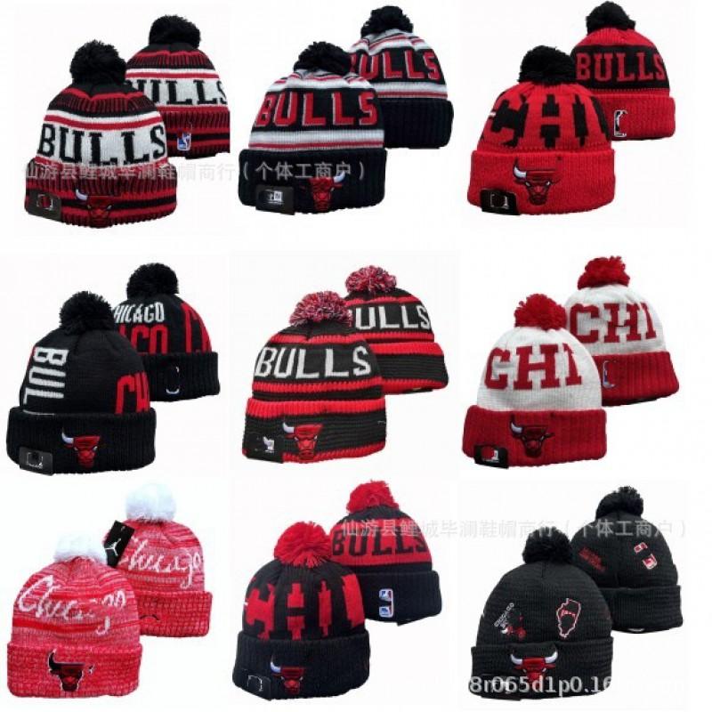 Basketball Team Knit Beanie Lakers Warriors Bucks Raptors Heat Kobe James Winter Warm Hat Men Women