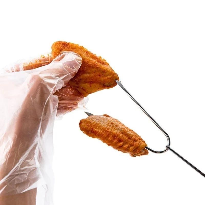 Набор инструментов для барбекю из 3 предметов: лопатка, вилка, щипцы с длинными ручками, инструмент для гриля, оборудование для кемпинга на открытом воздухе