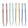 2Pcs Aluminum Bent Tip Tapestry Darning Knitting Needles Big Eye Sewing Needle