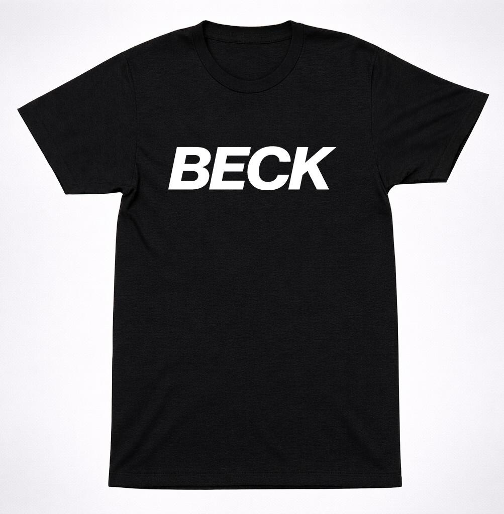 Beck Text Logo Shirt Alternative Rock Indie Music Graphic T-Shirt