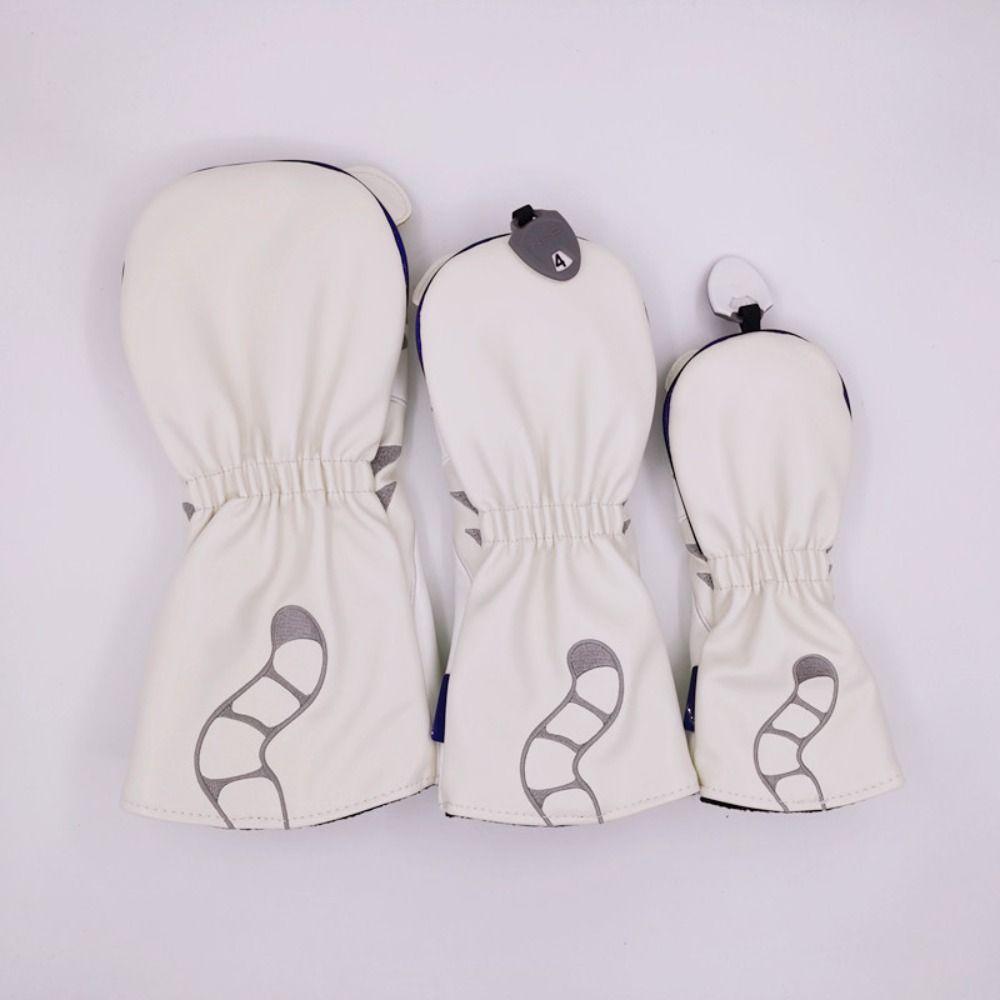 PU Leather Golf Club Covers Soft Golf Headcover Golf Protector Set Tiger Golf Cover  Men