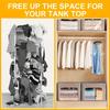 24-Hook Space-Saving Metal Hanger Organizer - Closet Storage Solution for Neatly Organized Wardrobe, Hangers for Clothes