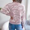 Women's Autumn and Winter Flower Long-sleeved Knit Base Sweater