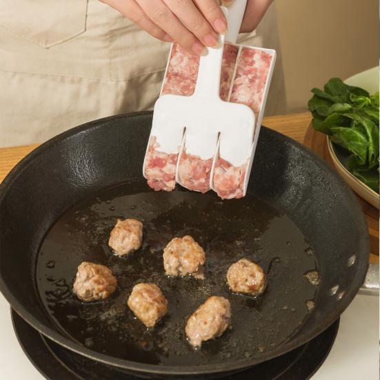 Практичная нескользящая ручка, посуда, трудосберегающая форма для креветок, ложка для изготовления рыбных шариков, хозяйственные принадлежности, форма для рыбных шариков