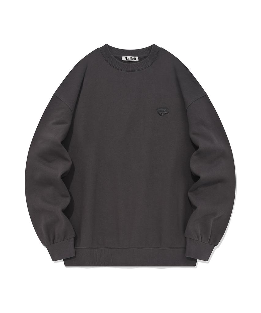 FALLETT Brush Logo Sweatshirt Charcoal