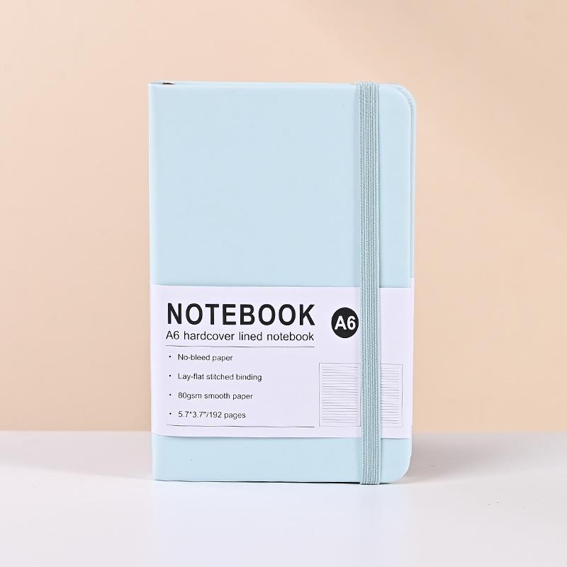 Эксклюзивная записная книжка на завязках из искусственной ПУ кожи - издание «Макарон» с линованными страницами цвета слоновой кости