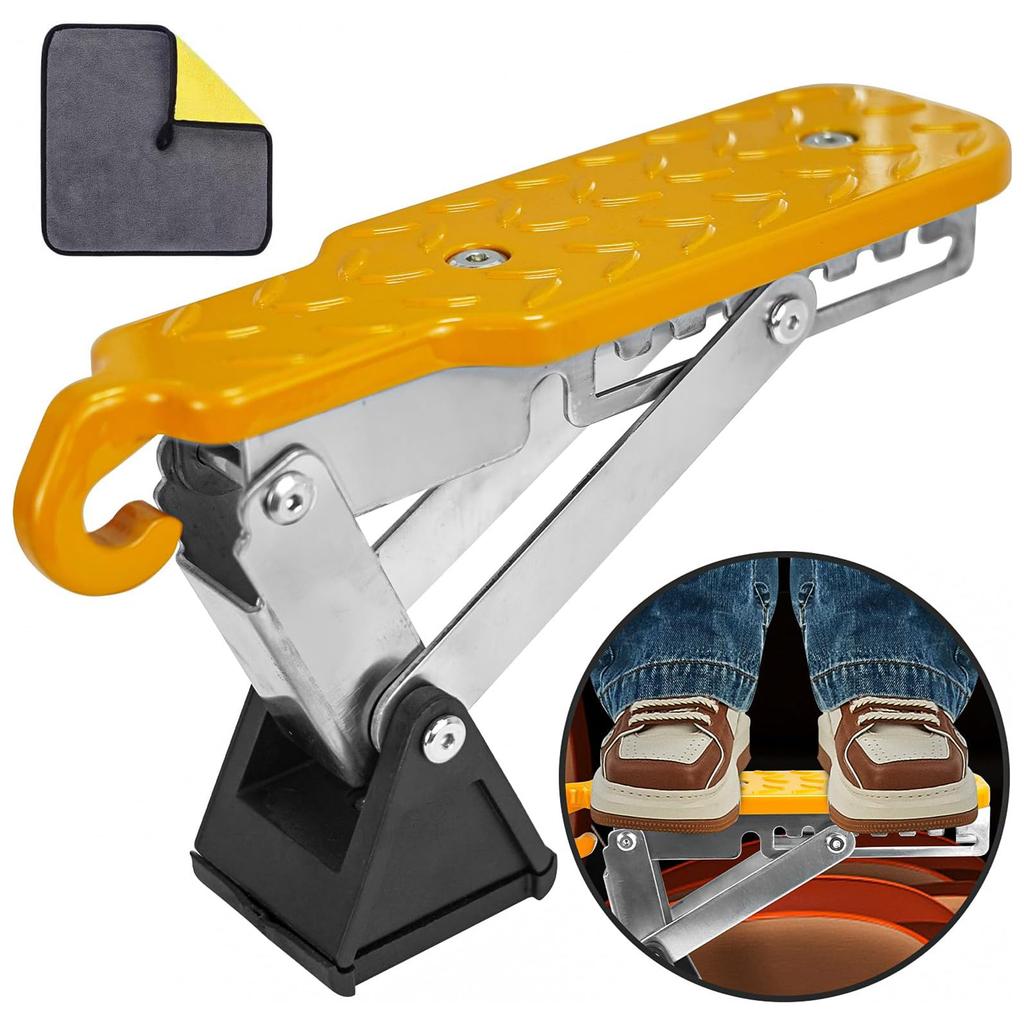 Universal Car Door Step SUV Truck Foldable Door Latch Step with Adjustable Angle for Car Roof Access