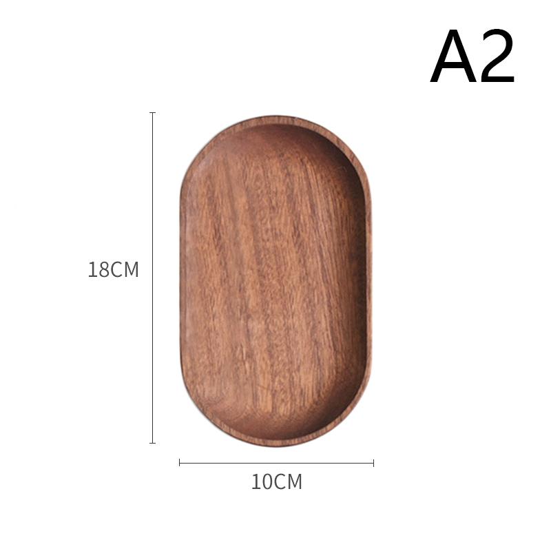 Wooden Tray Ins Style Small Wooden Tray Rectangular Dinner Plate Cake Bread Coffee Tea Set Solid Wood Plate Tray