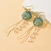 1Pair Dreamy Long Pendant Earrings Elegant Earrings Jellyfish Tassel Earrings  Jewelry Accessories