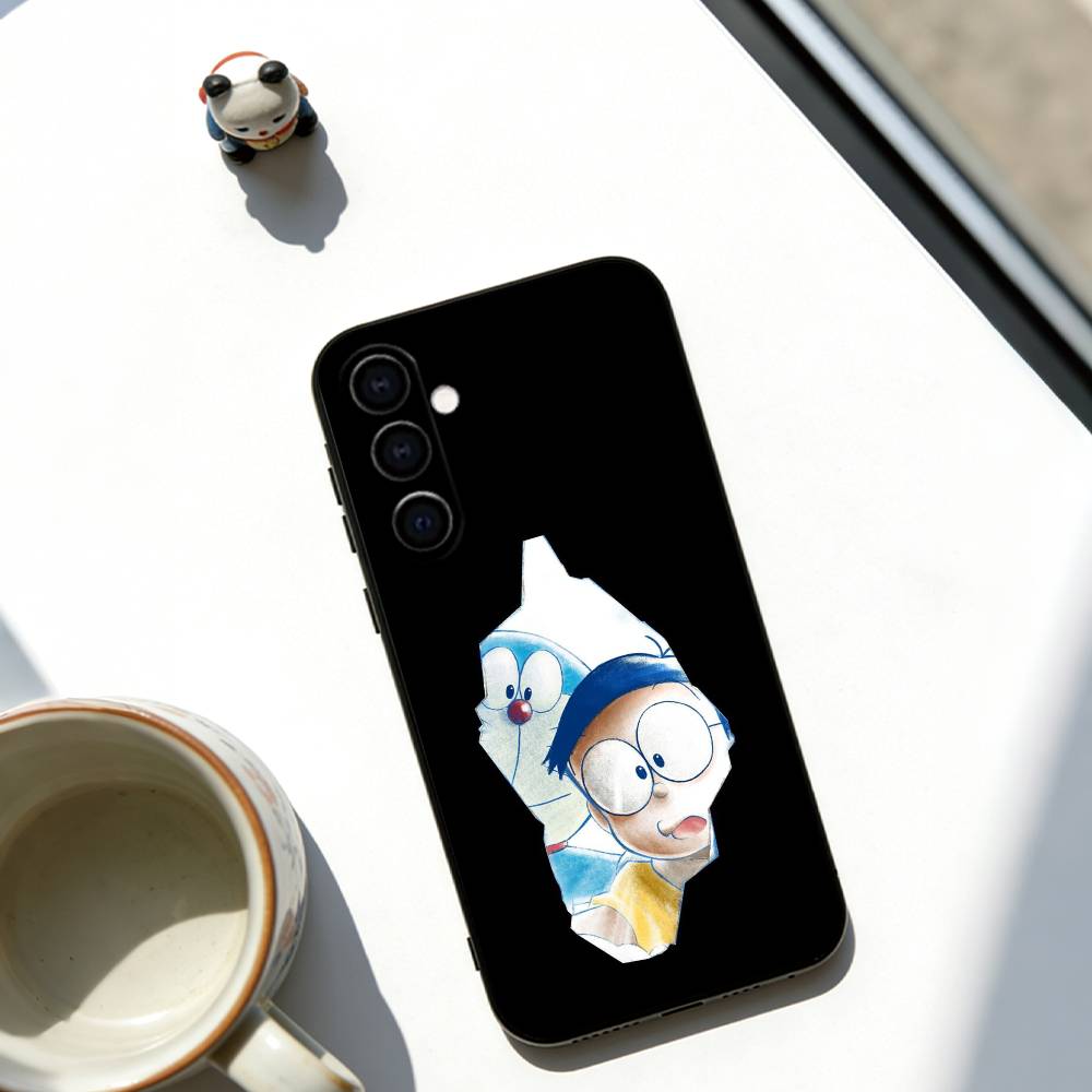 Nobita Nobi Phone Case For Samsung Galaxy A73,A72,A71,A70,A53,A52,A51,Soft Black Cover