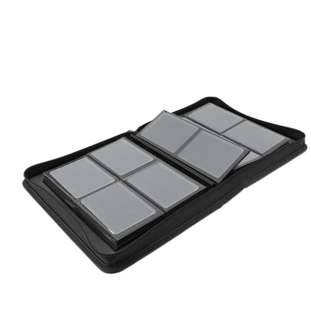 PU Toploader Binder 4 Pocket Cards Colletction Album Game Card Album  For Trading Cards