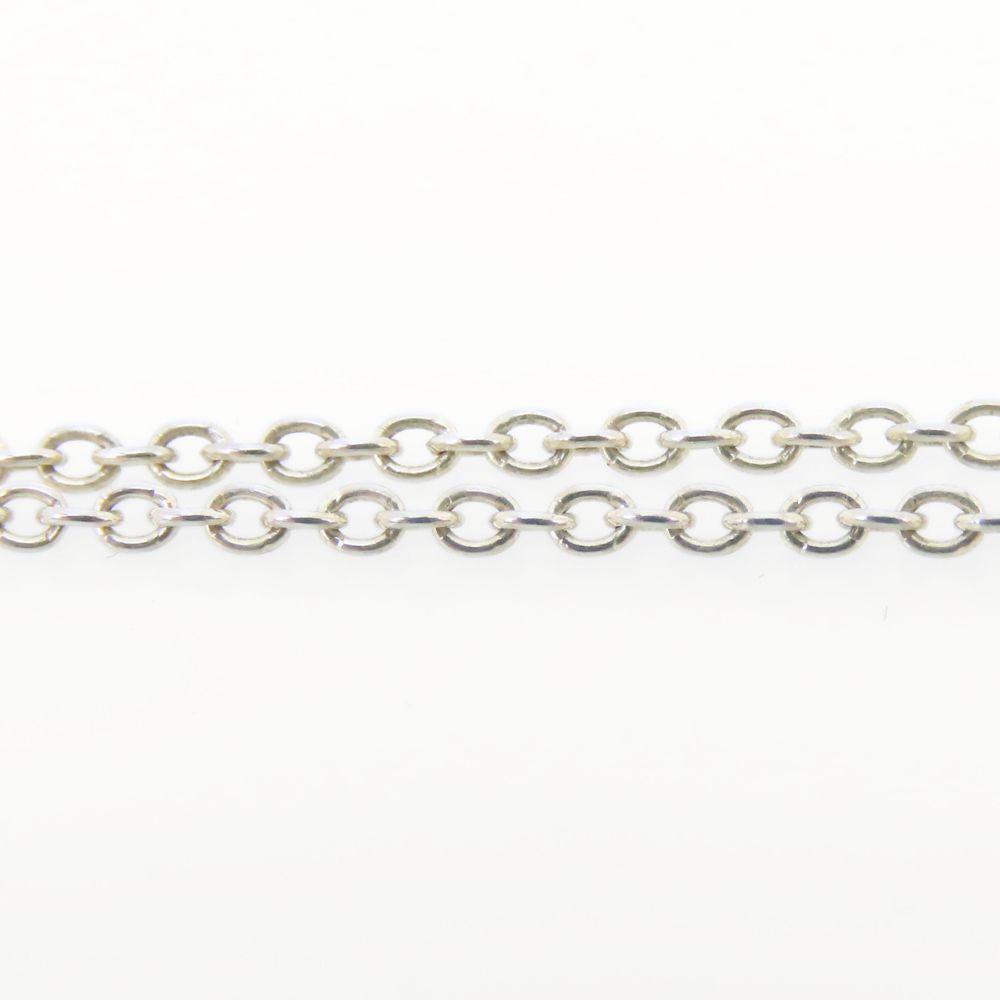 Used courreges Necklace Silver925 2.6g Silver ribbon