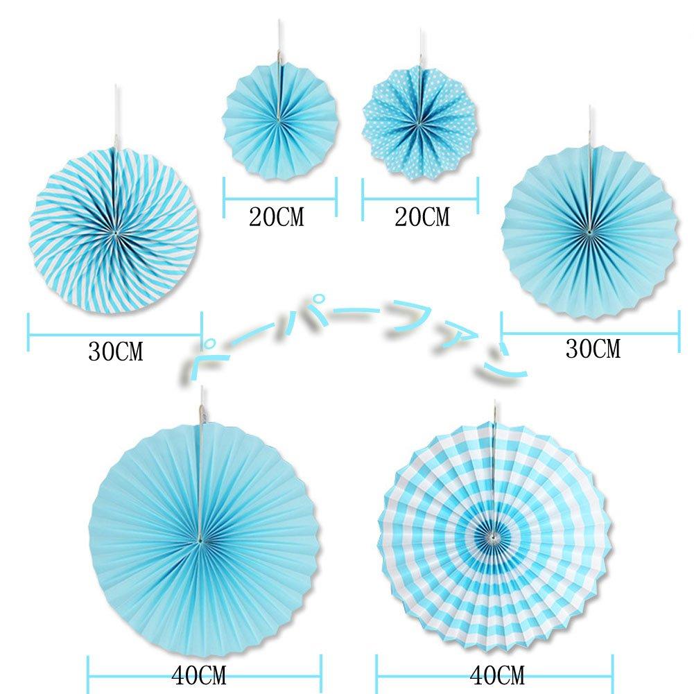 Mainiusi Украшения на день рождения для мальчиков Набор для украшения вечеринки из сине-белых воздушных шаров С Днем Рождения Бумага С Днем Рождения Соты 30 штук Веер,