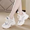 Women's Versatile Thick-soled Height-increasing Casual Trendy Shoes For Autumn Spring Inner Height Increase Sports Shoes