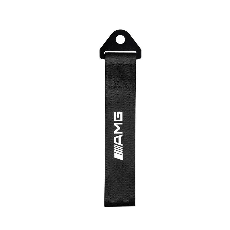 DMU3   1pcs For Mercedes benz A B R G Class GLK GLA C200 Towing Rope Nylon trailer Tow Ropes Car Tow Eye Strap Tow Strap Bumper Trailer