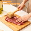 Молоток для мяса Двусторонний Бамбуковый Отбиватель и Размягчитель Мяса Кухонный Инструмент с Длинной Ручкой и Подвесным Отверстием