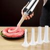 Widened Tube Sausage Filler Stainless Steel Sausage Stuffer Meat Tool Sausage Maker  Home