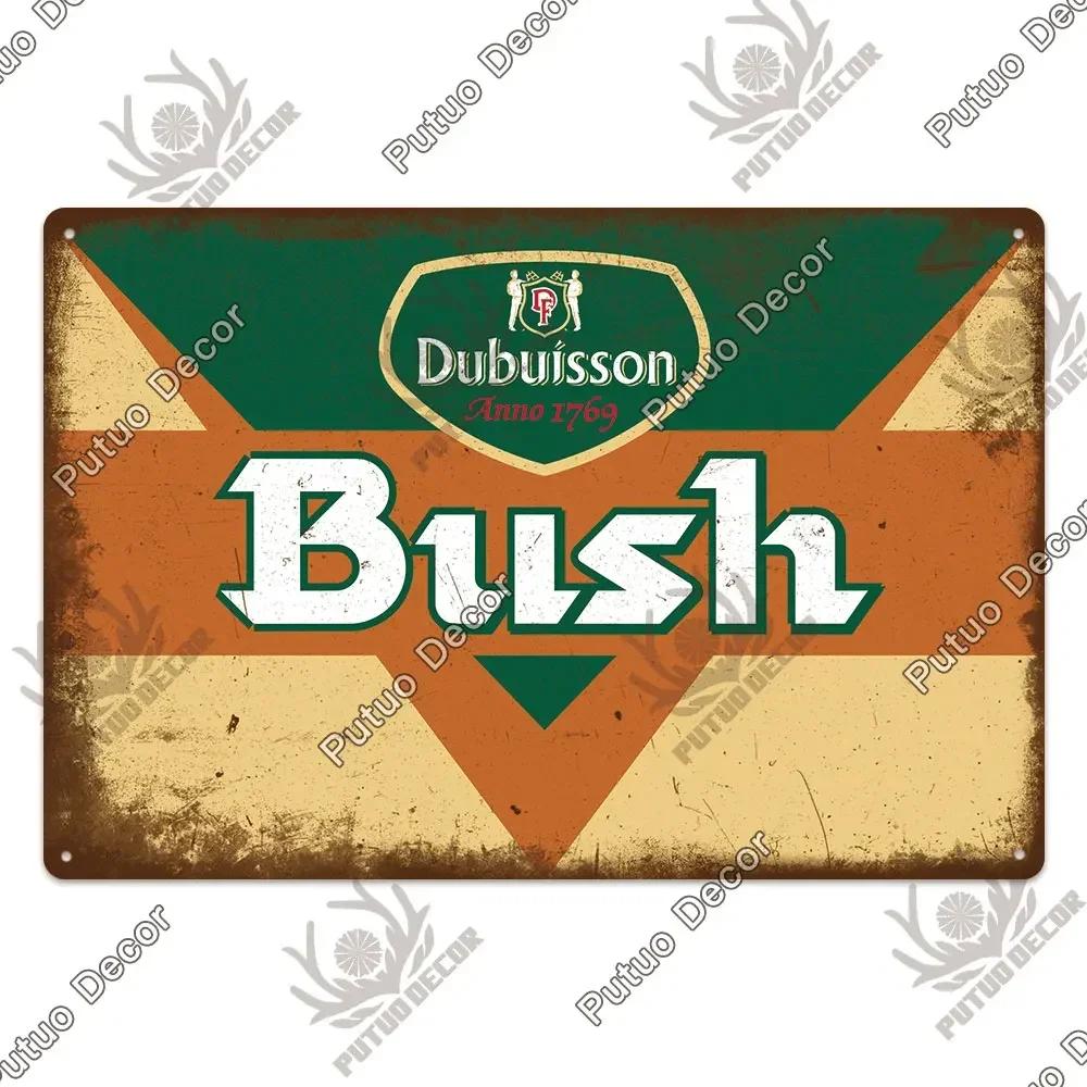 Putuo Decor's Belgium Beer Metal Plaque Retro Wall Art for Pub Bar Man Cave Club Vintage Style Decorative Sign