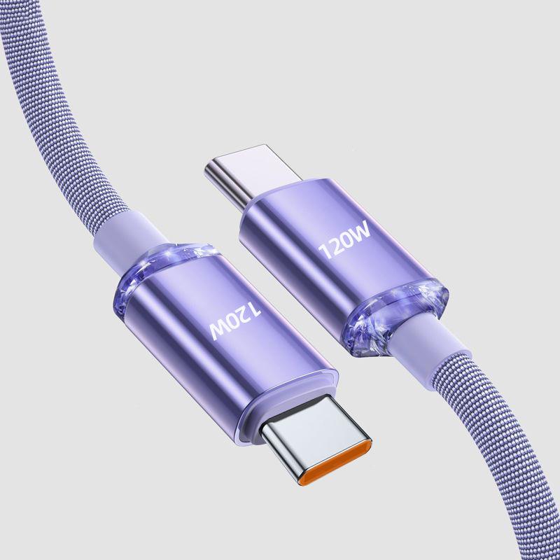 VAORLO PD Type-C к Type-C Кабель для быстрой зарядки 120 Вт 6A CC Кабель Super Charing Быстрая зарядка для Xiaomi Huawei Совместимость 66 Вт 48 Вт