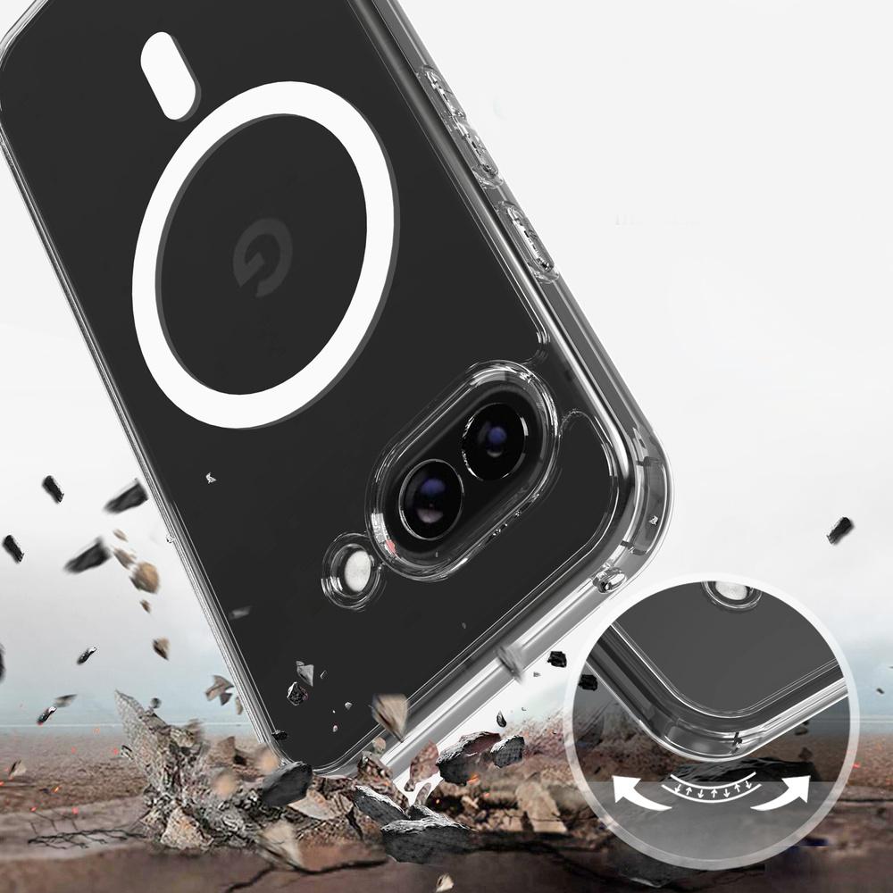 Google Pixel 10a Fusion Hybrid Case for MagSafe, Clear