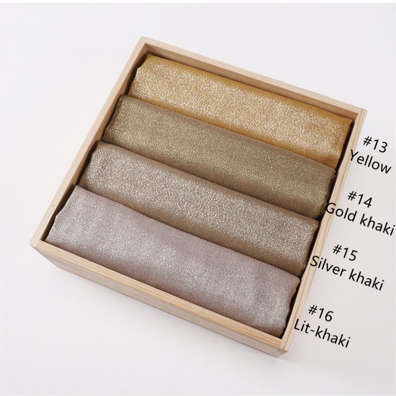 Элегантный шарф с кистями с двух концов: Однотонный с золотыми и серебряными нитями