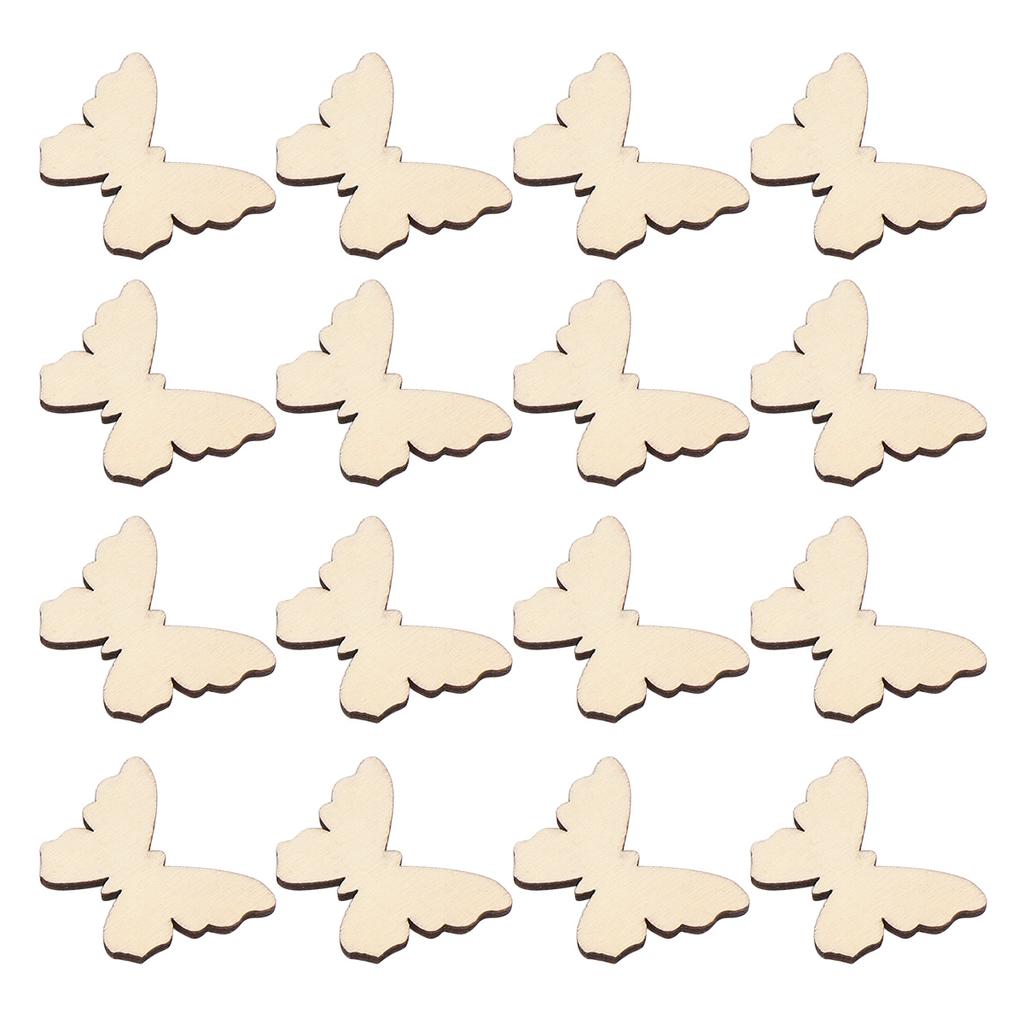 100 шт. Деревянные украшения Домашний декор Деревянные спилы Поделки Заготовки Швейные инструменты Украшения для рождественской елки Материал высокого качества