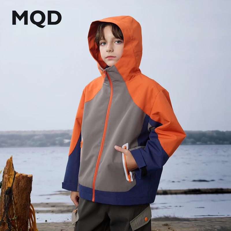 Водонепроницаемая детская куртка MQD 3-в-1 для хайкинга с цветовыми блоками