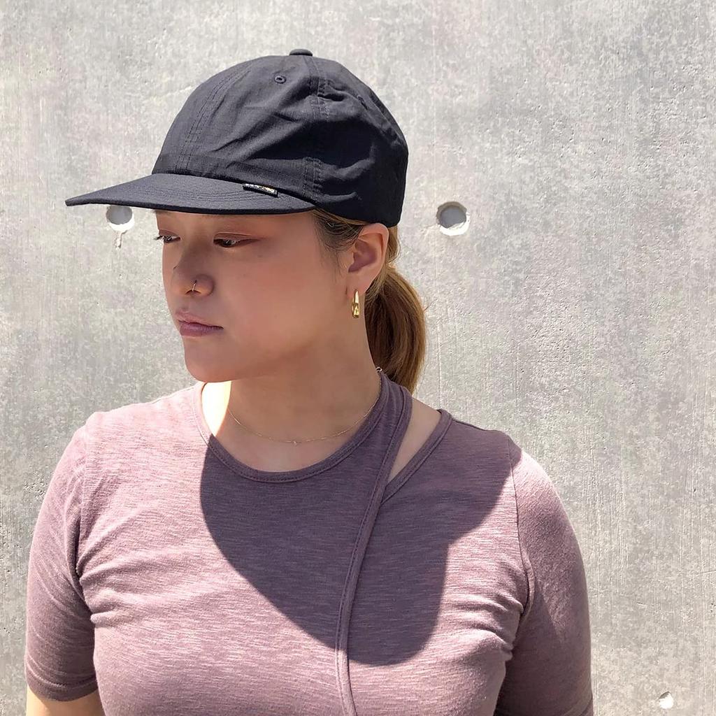 Базовая кепка Enchi OC Cordura Rip Cap из органического хлопка с антибактериальным дезодорирующим эффектом, впитывающая влагу, быстросохнущая, для мужчин и женщин, ЧЕРНАЯ