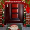 Santa Claus Bathroom Rug Cute and Soft Christmas Indoor/Outdoor Doormat Entrance Welcome Mat Home Decor
