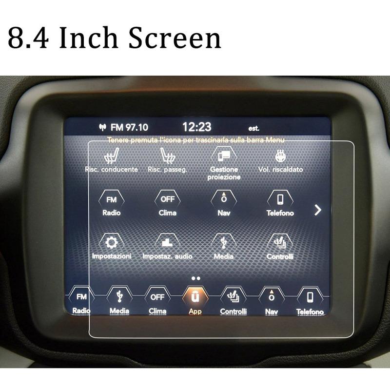 For Jeep Renegade 2018 Accessories Navigation Screen Protector Tempered Film 7 Inch 8.4 Inch Car Media Touch Display Protector