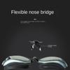 Adjustable Silicone Swim Cap Anti-fog Electroplated Flat Glasses Diving Eyewear  Water Sports
