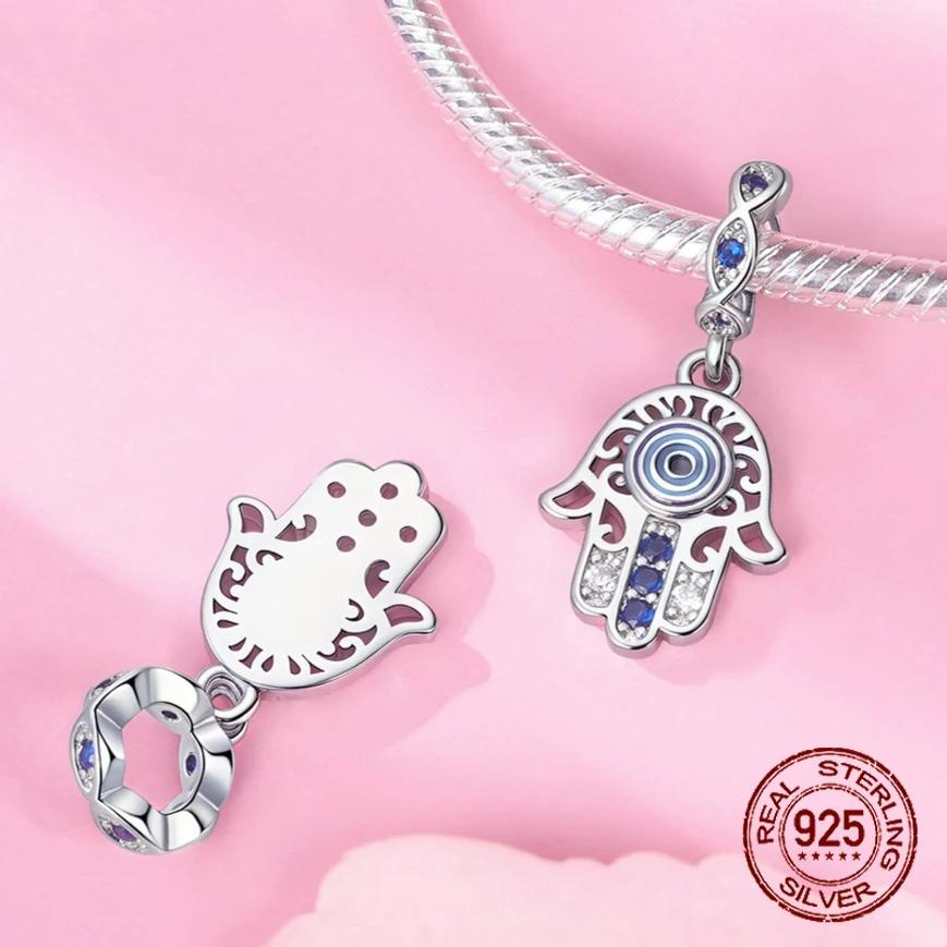 Copper Classic Purple Heart Shape Dragon Pegasus Butterfly Charms Beads Fit 3Mm Original Bracelet Diy Jewelry Gift