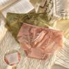 Women's Low Waist Lace Panties - Pure Cotton Antibacterial Crotch, Thin, Sexy, Transparent, Breathable Briefs.