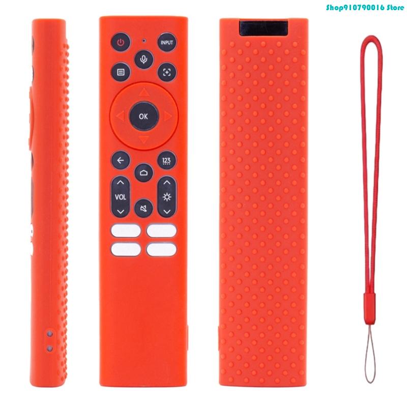 76HD Thin Silicone Cover For Hisense ERF6A82 Television Remote Case AntiScratch Shell Protectors Lightweight Smooth Surfaces