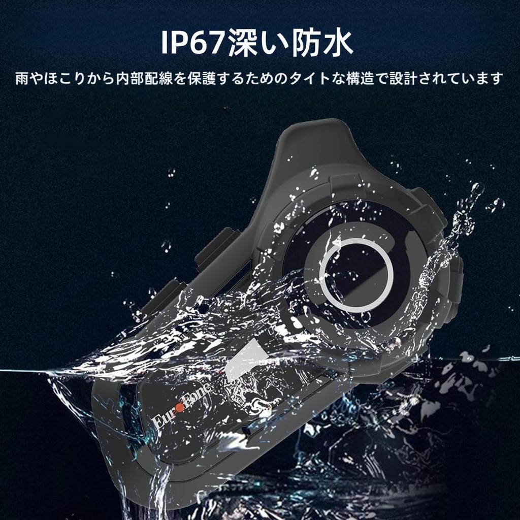 EuroFone S2 Motorcycle Helmet Motorcycle Bluetooth Simultaneous Connection with Two Automatic Call Simultaneous 800M Communication Automatic IP67