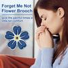 Значок-булавка «Незабудка» Памятные значки Оптом Празднование жизни Похоронные сувениры Болезнь Альцгеймера Деменция Цветок незабудки Значок на лацкан