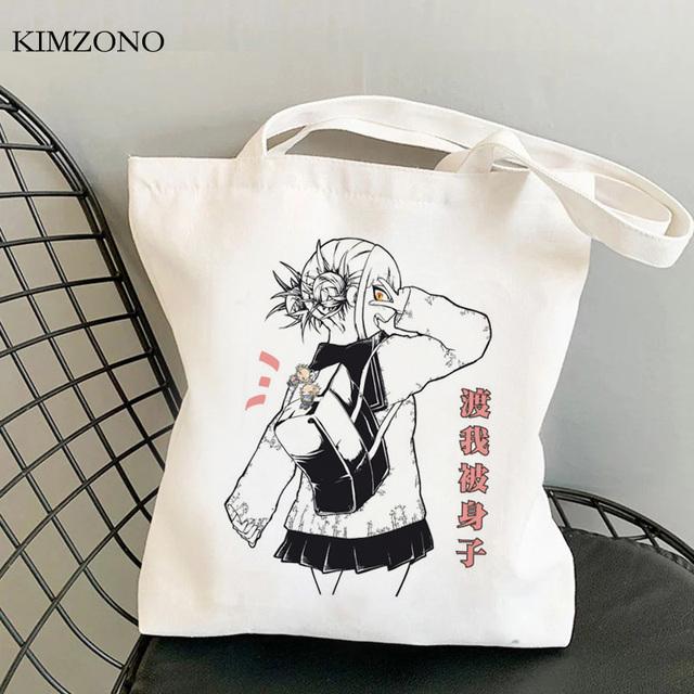 Сумка для покупок My Hero Academia bolso, многоразовая сумка-тоут для продуктов bolsa, джутовая сумка, тканевая сумка sacola, многоразовая ткань cabas