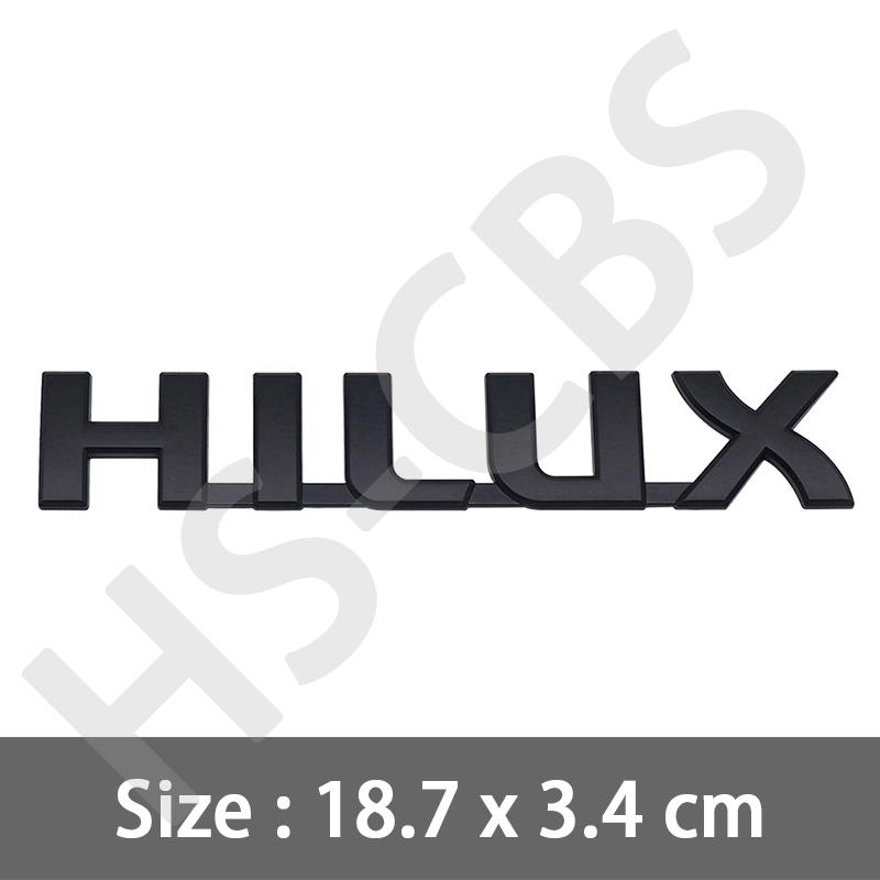 3 Color Metal HILUX Labeling Logo 3D Car Letter Rear Trunk Sticker Badge Tailgate Emblem Car Styling Accessories